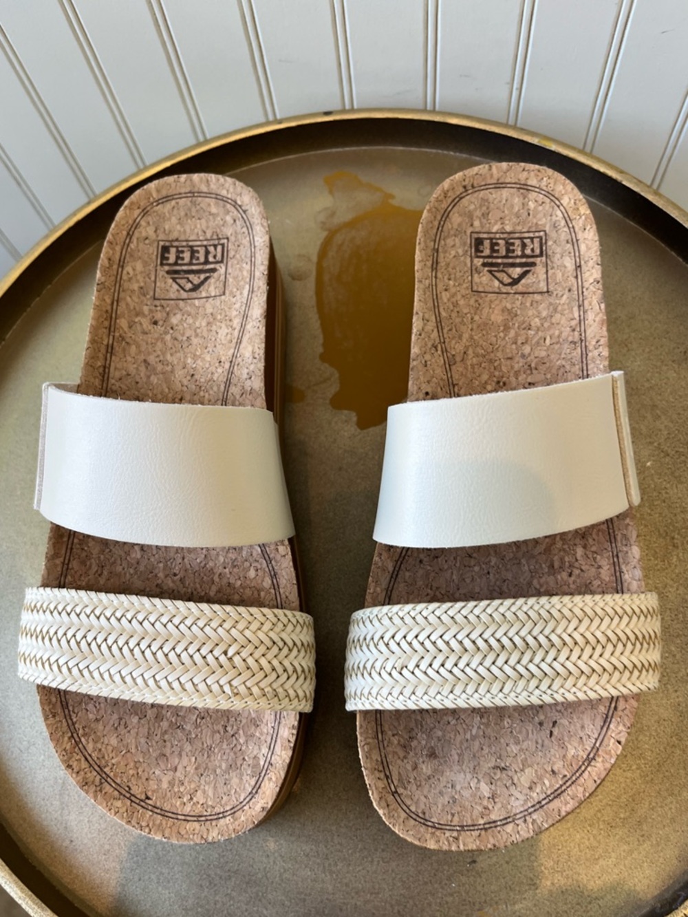REEF WOMEN’S CUSHION VISTA HI SLIP-ON PLATFORM SANDALS | SIZE: 7 | EUC